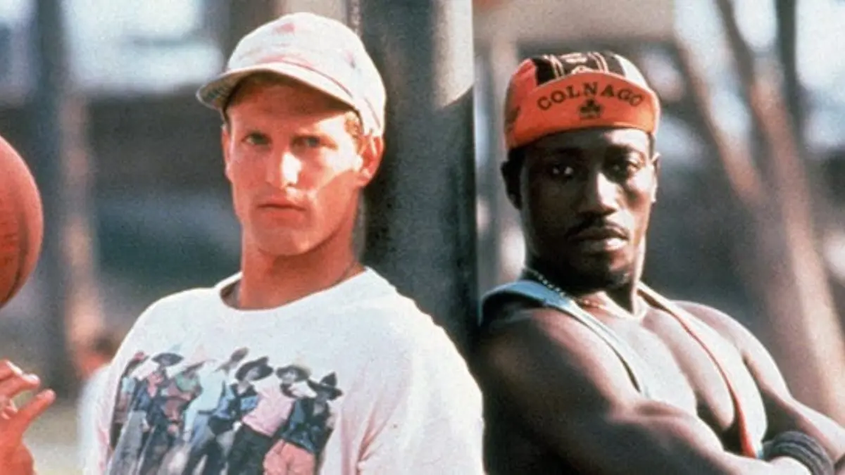 Woody Harrelson y Wesley Snipes en Los blancos no la saben meter