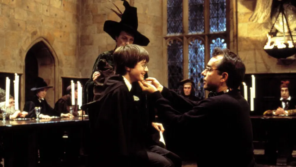 Daniel Radcliffe junto a Chris Columbus