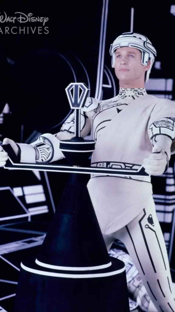 Jeff Bridges en el rodaje de Tron (1982)